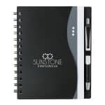 Custom Bellevue Junior Notebook w/Stylus Pen - 2
