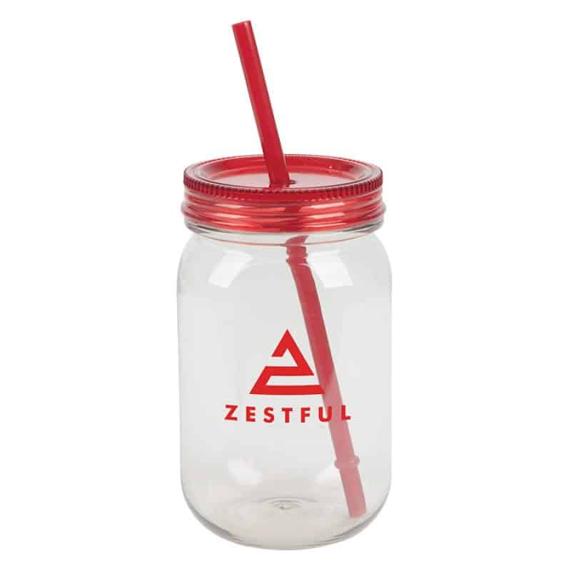 Custom Bootlegger II 27 oz. RPET Mason Jar Tumbler - 6