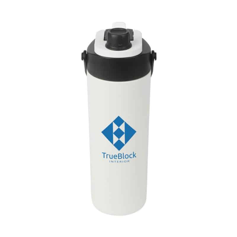 Custom Calverton 22 oz. Double Wall Recycled Stainless Steel Water Bottle - 4