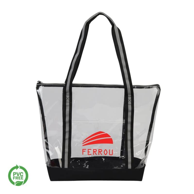 Custom Capitola Clear TPU Zippered Tote - 1