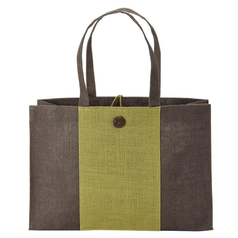 Custom Charlotte Natural Jute Tote - 1