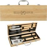 Custom Cleveland 5-Piece Bamboo BBQ Set