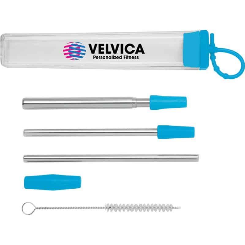 2-Straw Stainless Steel Set - 1