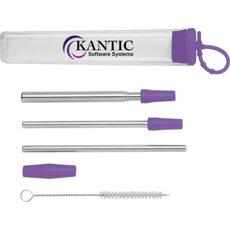 2-Straw Stainless Steel Set - 2