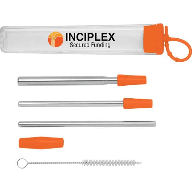 2-Straw Stainless Steel Set - 3