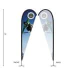 Custom DisplaySplash 15' Single-Sided Custom Teardrop Flag