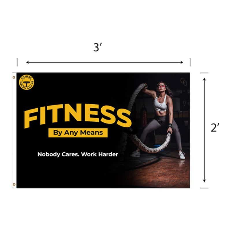 Custom DisplaySplash 2'x3' Flag - Single Sided - 1