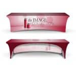 Custom DisplaySplash 8' Stretch Open Back Table Cover