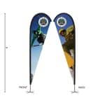 Custom DisplaySplash 9' Double-Sided Custom Teardrop Flag - 1