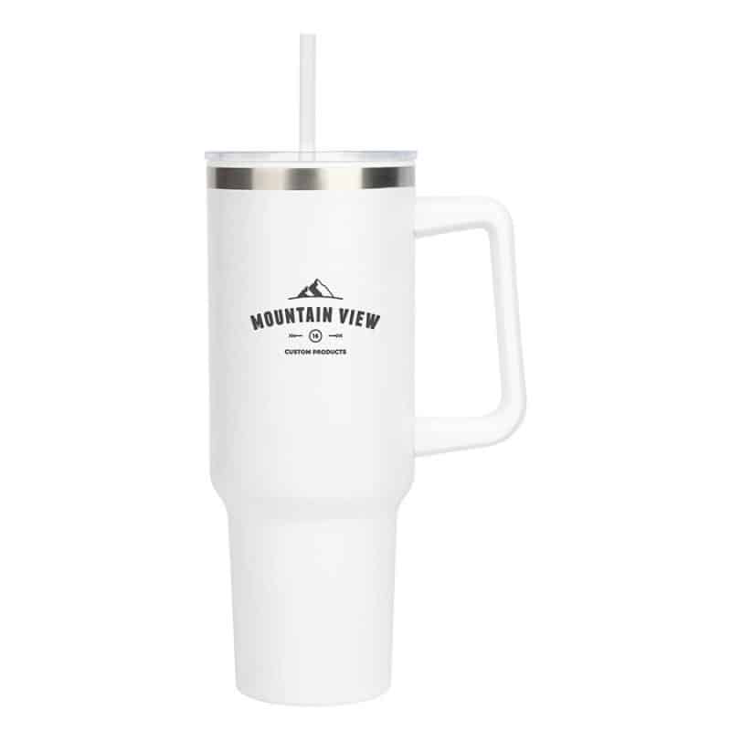 Custom Izzy 40 oz. Steel/PP Liner Travel Mug - 7