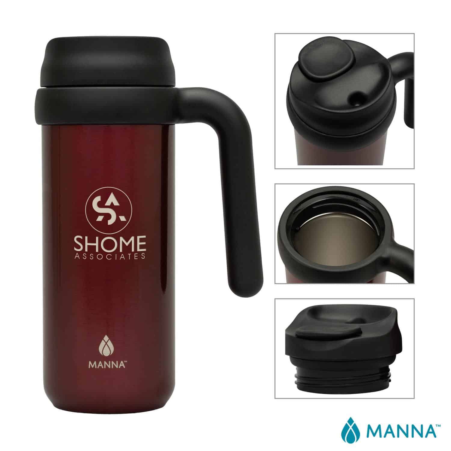 Custom Manna 16 oz. Mocha Stainless Steel Mug