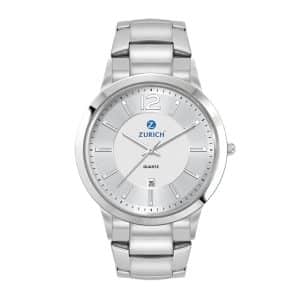 Men's Silver Stainless Steel 3 Hand Men's Silver Stainless Steel Case, and Stainless Steel bracelet