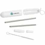 Custom Paloma 5-Piece Stainless Steel Straw Set - 2