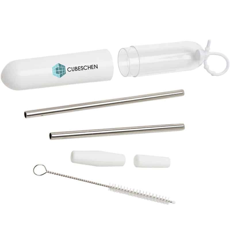 Custom Paloma 5-Piece Stainless Steel Straw Set - 2