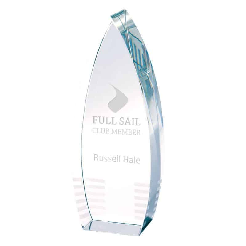 Custom Parma Crystal Tower Award - 1