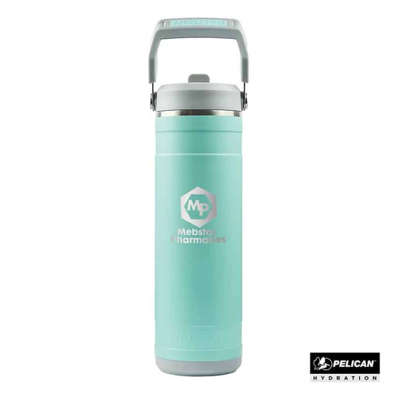 Custom Pelican Pacific 26 oz. Recycled Double Wall Stainless Steel Water Bottle - 1