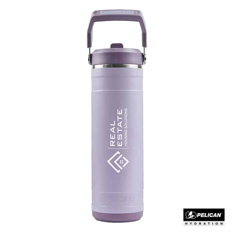 Custom Pelican Pacific 26 oz. Recycled Double Wall Stainless Steel Water Bottle - 5
