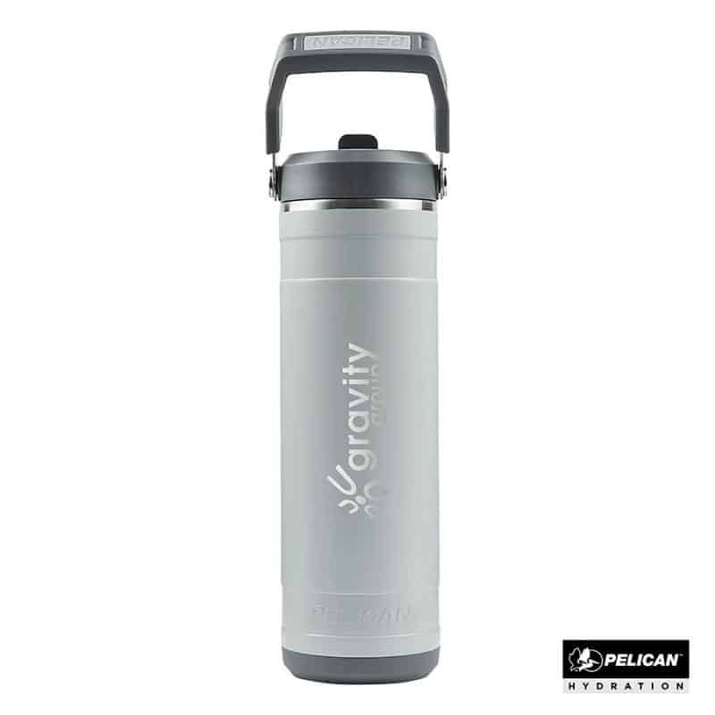 Custom Pelican Pacific 26 oz. Recycled Double Wall Stainless Steel Water Bottle - 7