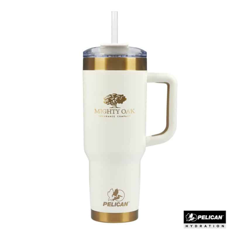 Custom Pelican Porter 40 oz. Double Wall Stainless Steel Travel Tumbler - Glow Collection - 1