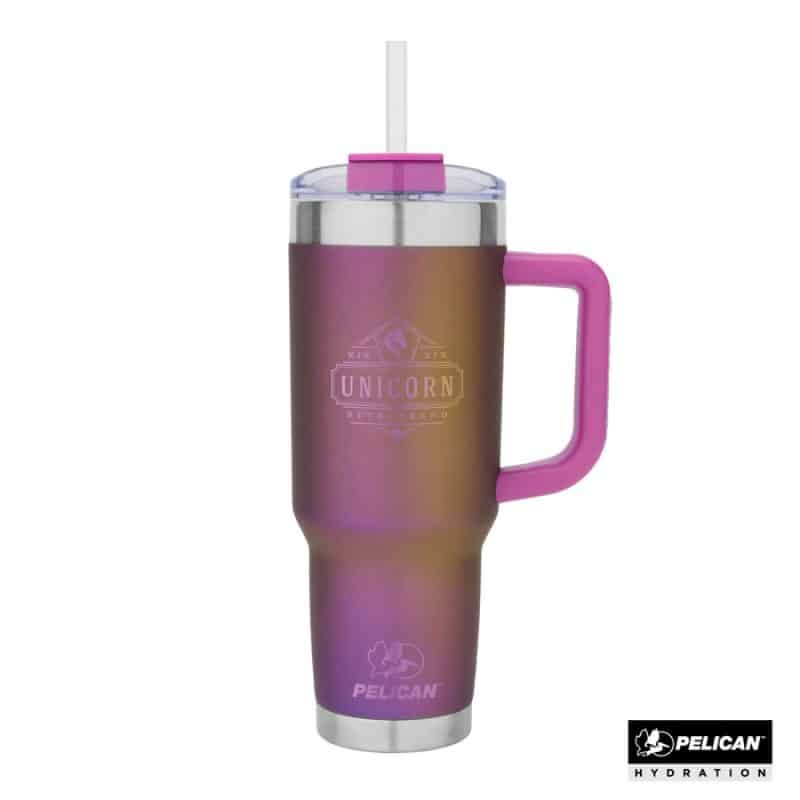 Custom Pelican Porter 40 oz. Double Wall Stainless Steel Travel Tumbler - Shimmer Collection - 2