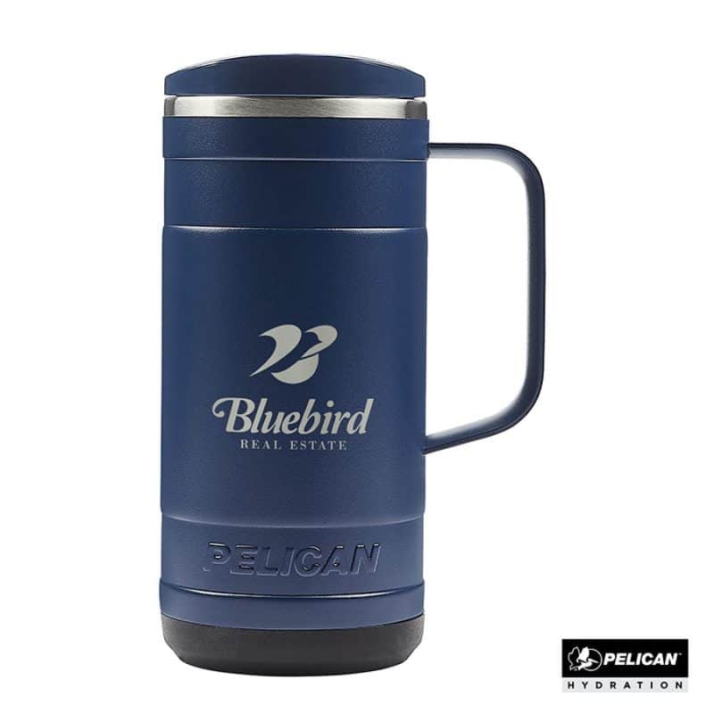 Custom Pelican Ridge 18 oz. Recycled Double Wall Stainless Steel Mug - 7