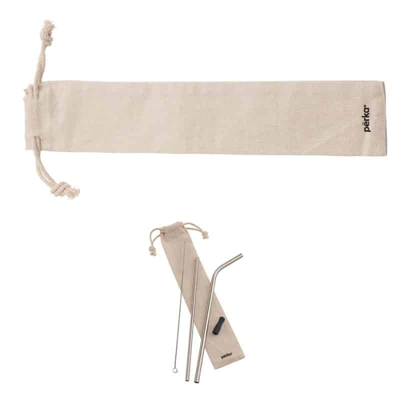 Custom Perka Avila 5-Piece Stainless Steel Straw Set - 1