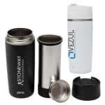 Custom Perka Macchiato 12 oz. Double Wall Coffee/Tea Press Tumbler