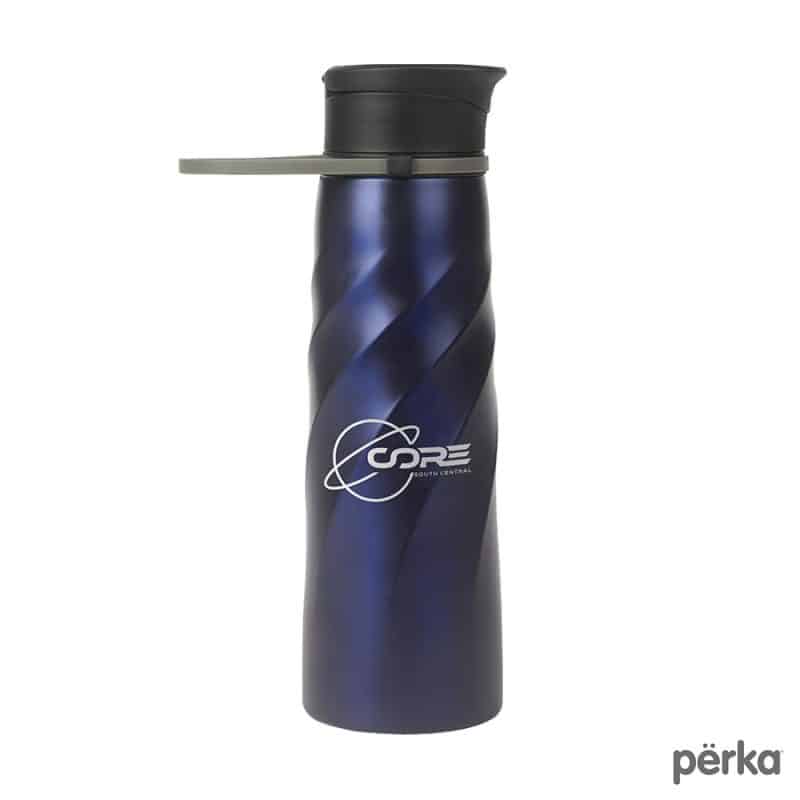 Custom Perka Tristan 34 oz./1L Single Wall Stainless Steel Sport Bottle - 3