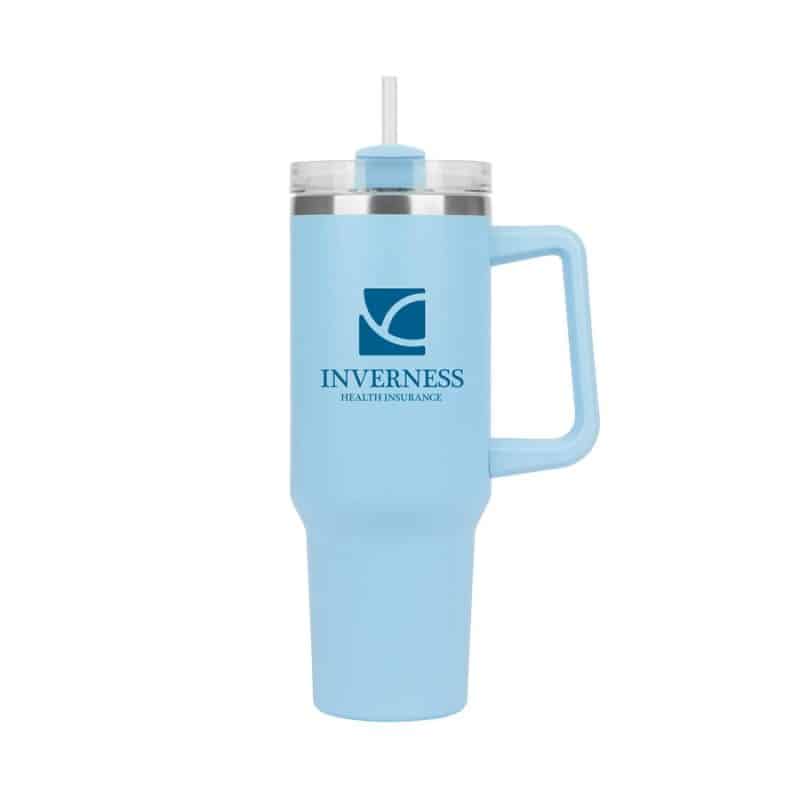 Custom Riley 40 oz. Double Wall Stainless Steel Travel Mug - 2