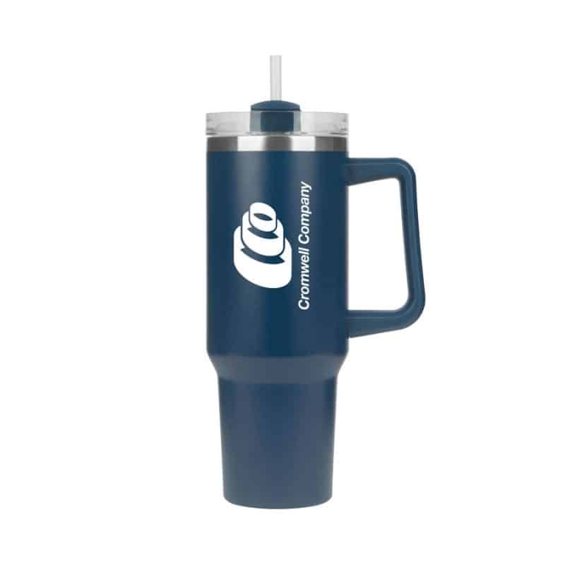 Custom Riley 40 oz. Double Wall Stainless Steel Travel Mug - 6