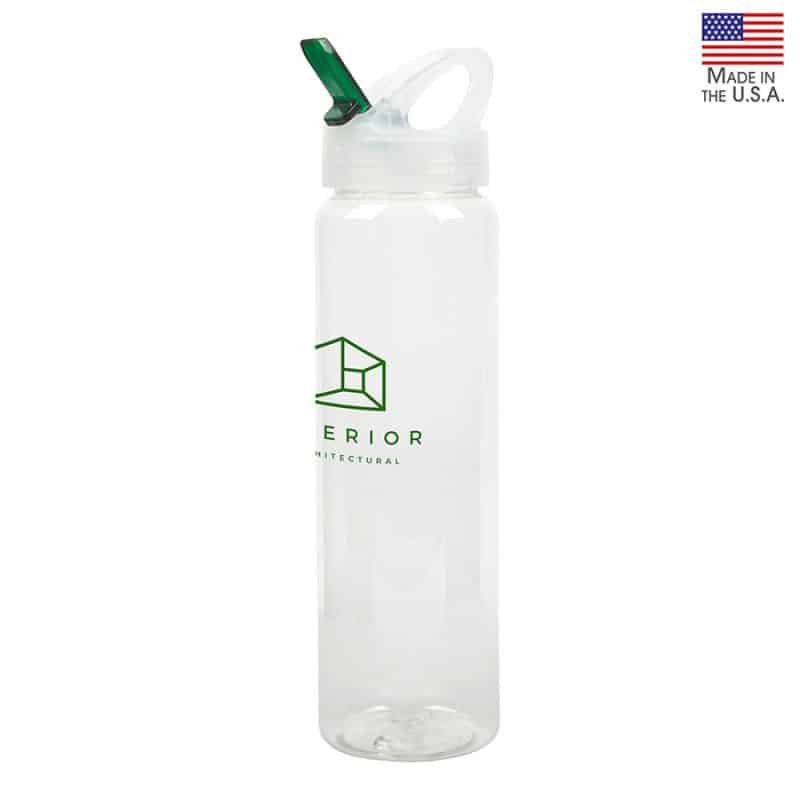 Custom Santa Cruz 32 oz. PET Bottle with Flip Spout - 3