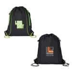 Custom Seville Drawstring Bag w/ Color Accents