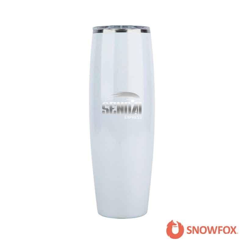 Custom Snowfox 24 oz. Shimmer Finish Vacuum Insulated Beer Tumbler - 1