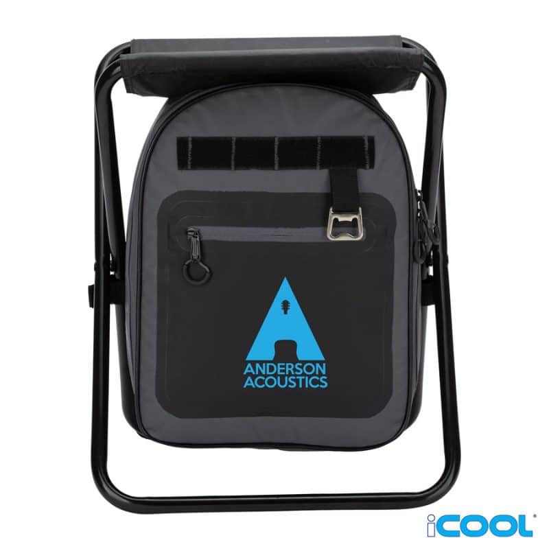 Custom iCOOL Cape Town 20-Can Capacity Backpack Cooler Chair - 1