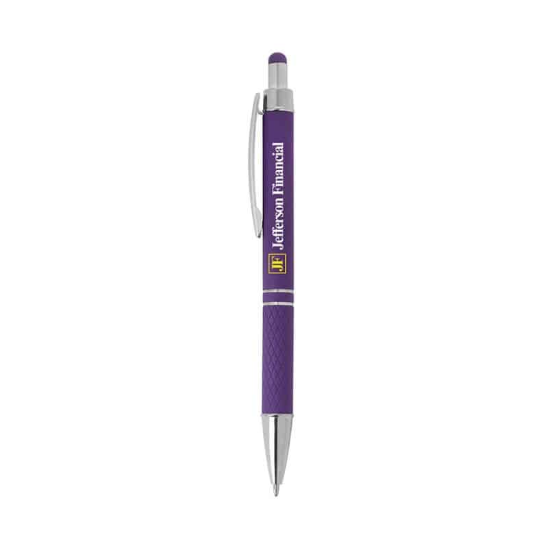 Custom Palette Soft Touch Ballpoint Pen / Stylus - 6
