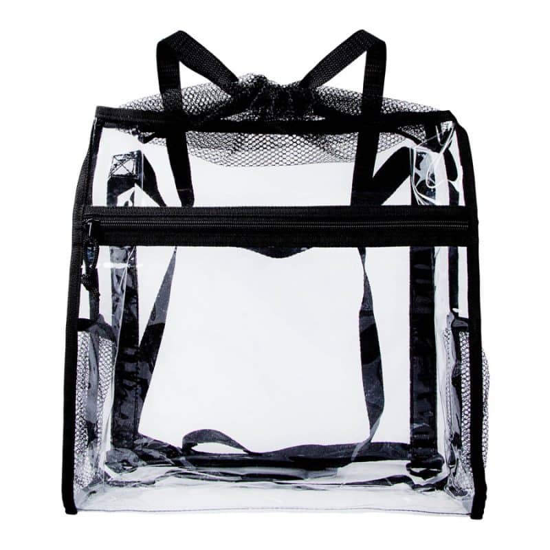 Custom Ramsey Clear Drawstring Backpack - 1