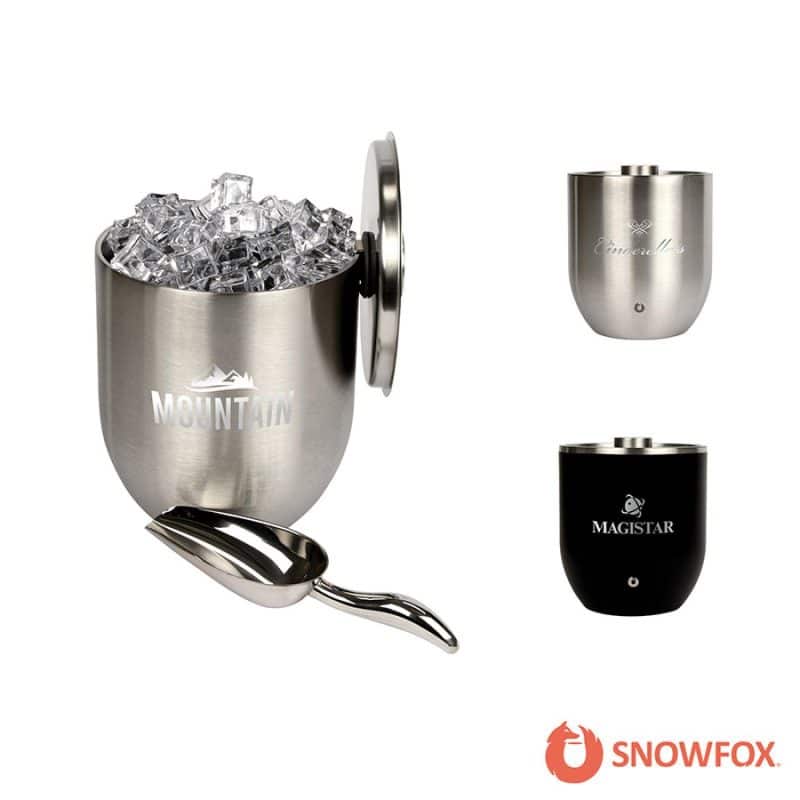 Snowfox 3L Double Wall Stainless Steel, Vacuum Insulated Ice Bucket