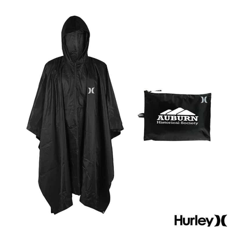 Hurley Rain Poncho With Travel Carrier