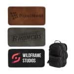 Custom Leatherette Patch With Hook Backing