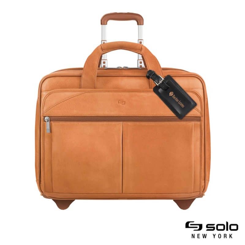 Custom Solo New York Walker Leather Rolling Case - 1
