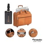 Custom Solo New York Walker Leather Rolling Case