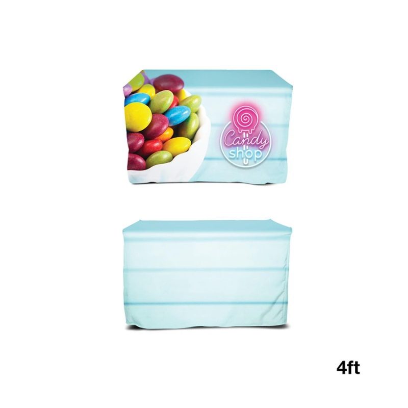 Custom DisplaySplash 4' Fitted Table Cover - 1