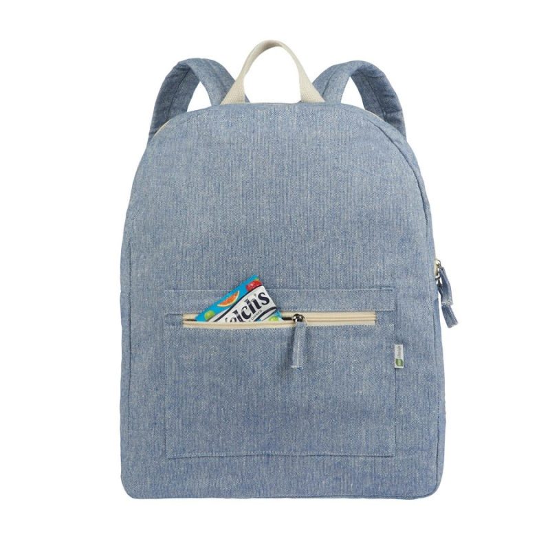 Custom Renew III 10 oz. Recycled Cotton Backpack - 2