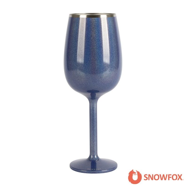 Custom Snowfox 12 oz. Insulated Stemmed Wine Glass - 4