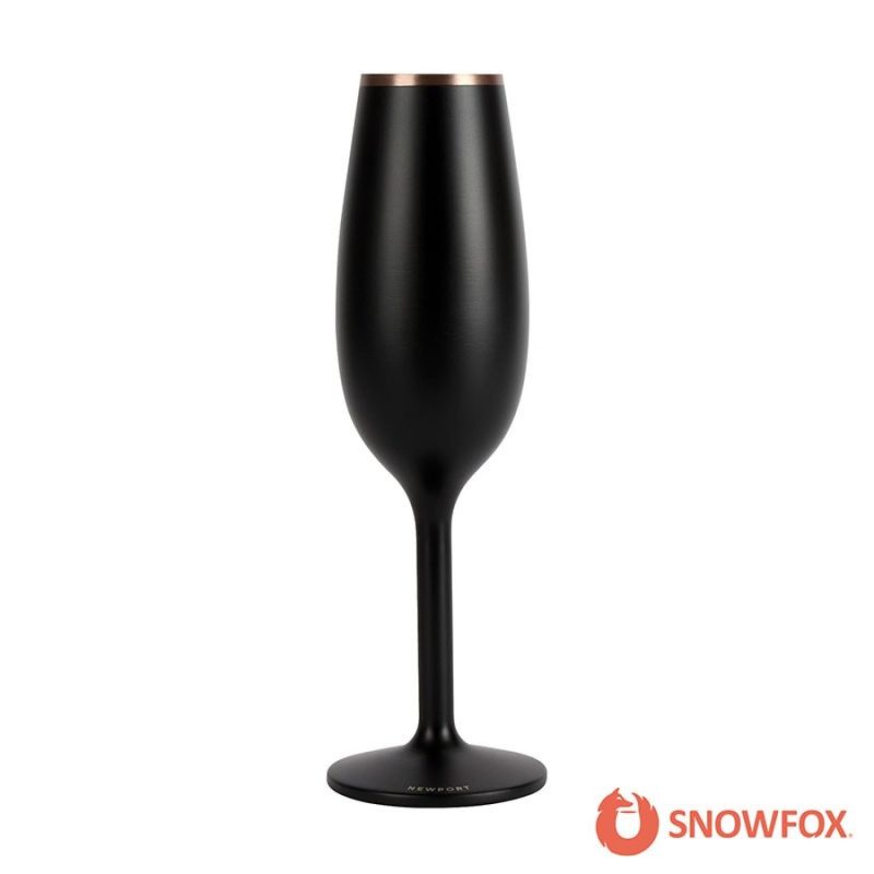 Custom Snowfox 6 oz. Insulated Champagne Flute - 1