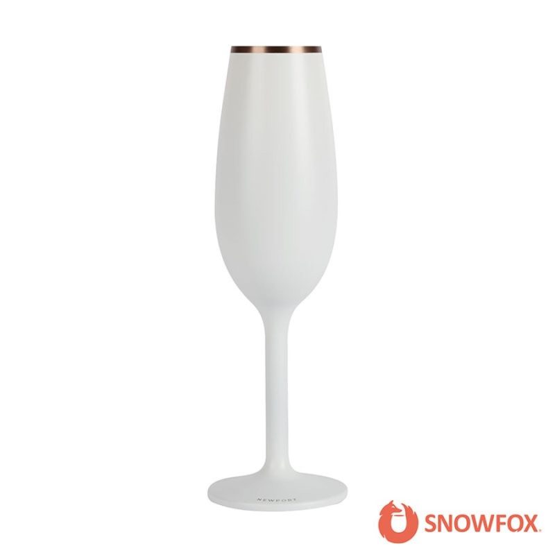 Custom Snowfox 6 oz. Insulated Champagne Flute - 6