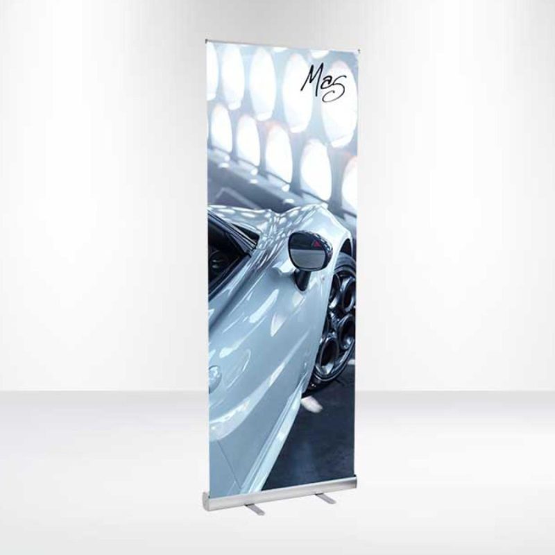 DisplaySplash 31 " W x 78 " H Roll-Up Fabric Banner