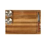 Custom Arthur 4-Piece Acacia Wood Steak Board - 1
