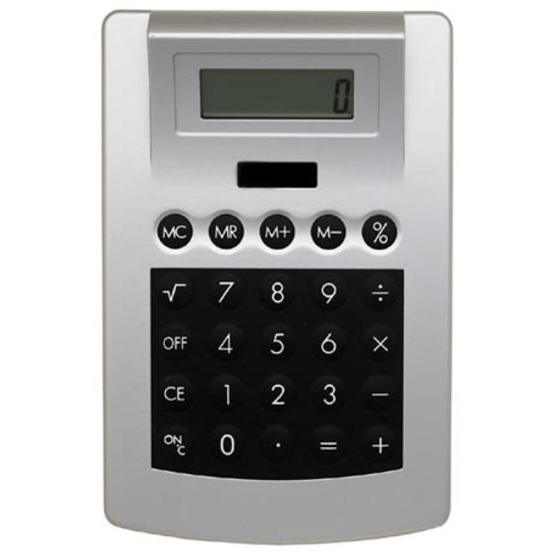 Rubber-Touch Desk Top Calculator