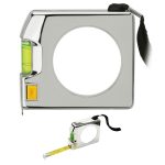 Custom Shorewood 12' Chrome Tape Measure & Level - 1